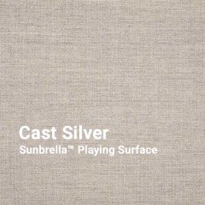 Cast Silver genuine Sunbrella™ fabric for playing surface on Tommy Bahama Pool Table by R&R Outdoors