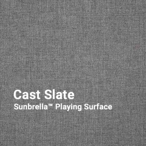 Cast Slate genuine Sunbrella™ fabric for playing surface on Tommy Bahama Pool Table by R&R Outdoors