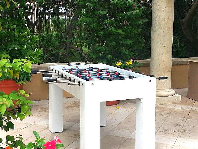 Ritz Carlton in Naples, Florida custom all weather foosball game table