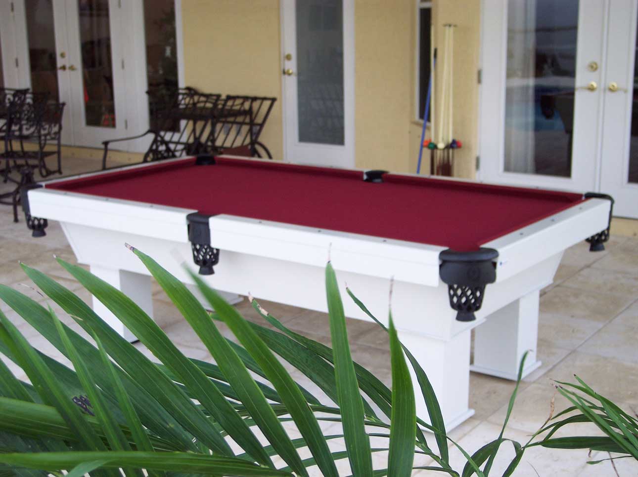 Caesar custom outdoor pool table by R&R Outdoors All Weather Billiards