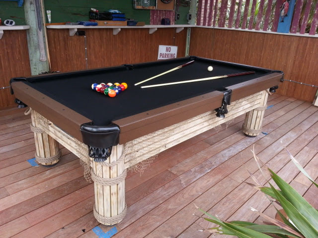 Caribbean custom pool table in Southwest Florida outdoor living space