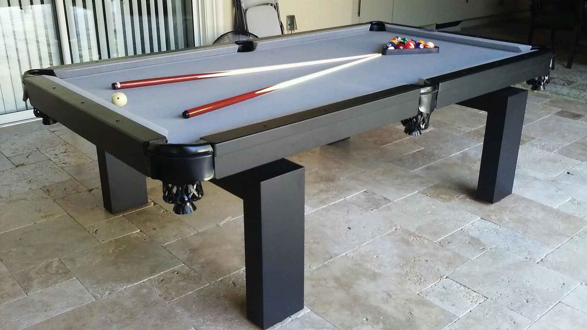 Oasis outdoor pool table by R&R Outdoors All Weather Billiards