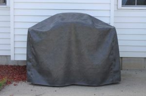 Example of charcoal custom pool table cover