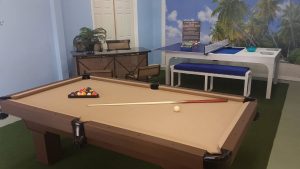 R&R Outdoors All Weather Billiards outdoor pool table showroom in Naples, Florida