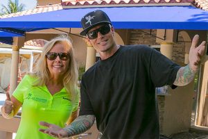 Robbie Selby, CEO of R&R Outdoors and Rob Van Winkle (Vanilla Ice) working together on the Vanilla Ice Project