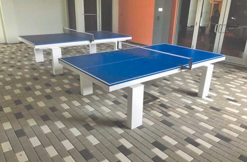 Set of Outdoor Table Tennis Game Tables | R&R Outdoors All Weather Billiards