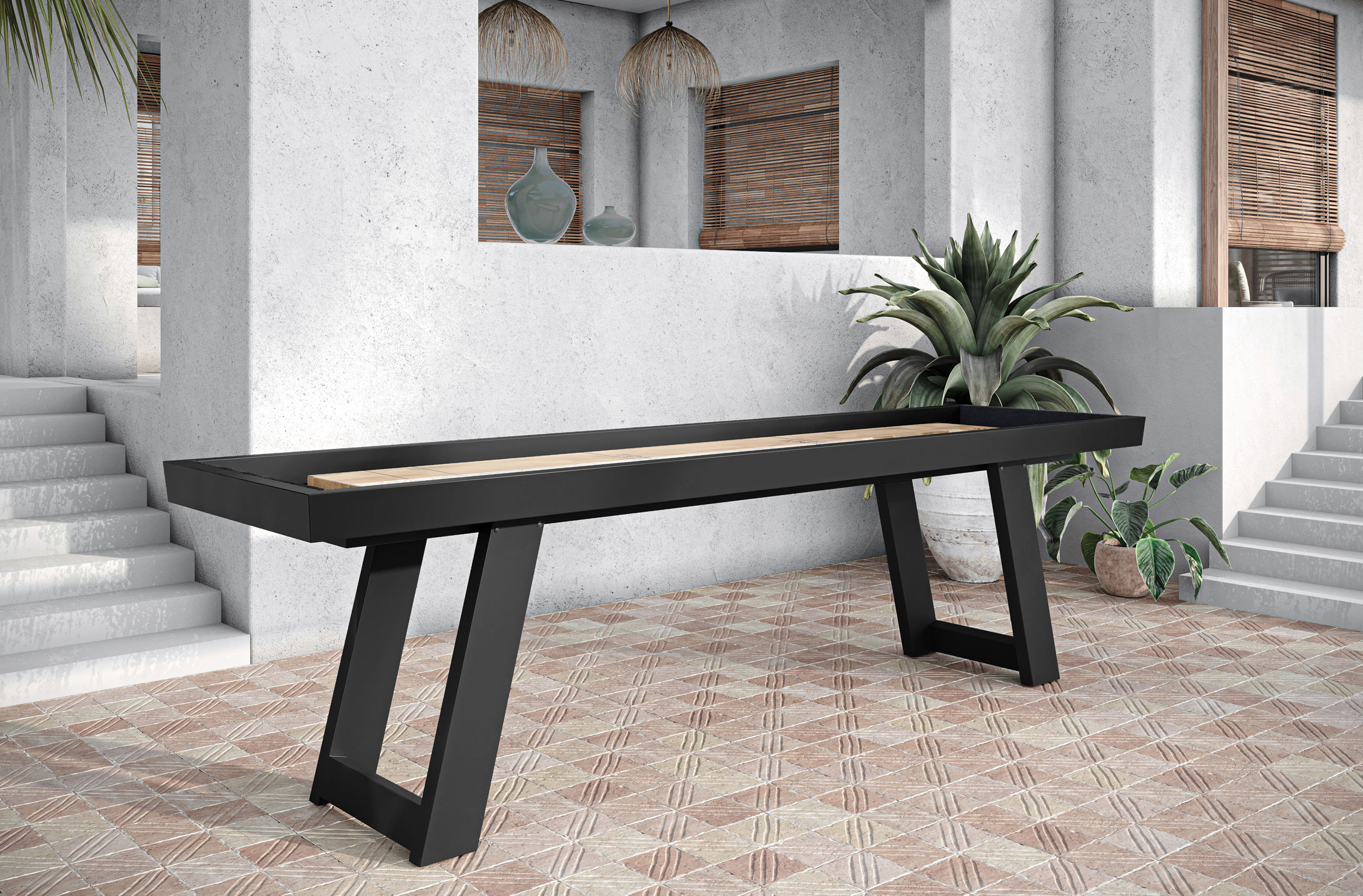 Tommy Bahama Outdoor Shuffleboard Table | R&R Outdoors: All Weather Billiards